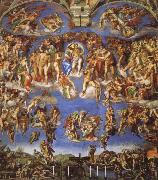Michelangelo Buonarroti the last judgment oil painting reproduction